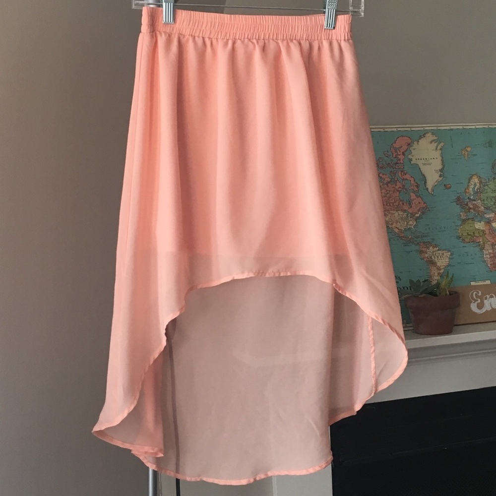 Forever 21 Light Pink High-Low skirt